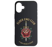 Custodia per iPhone 16 Plus Vecchio Emo Club Rose Retro