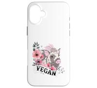 Custodia per iPhone 16 Plus Vegano, non mangio i miei amici - Animale Vegetariano Mondo Pace