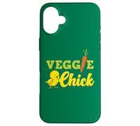 Custodia per iPhone 16 Plus Vegetariano Veggie Pulcino Divertente Vegano