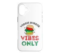 Custodia per iPhone 16 Plus Veggie Burger Vibes Solo Divertente BBQ Cookout Cucina Vegetariana