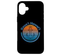 Custodia per iPhone 16 Plus Vela Hawaii - Tramonti d'epoca e ancora per la vela