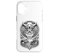 Custodia per iPhone 16 Plus Veles Simbolo Rune Slavo Pagano Sciamano Totem Arte