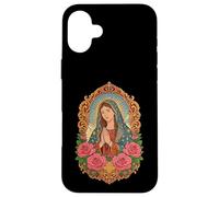 Custodia per iPhone 16 Plus Vergine Maria Nostra Signora di Guadalupe Santa Cattolica