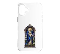 Custodia per iPhone 16 Plus Vergine Maria Vetrata Mariana Finestra Art