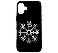 Custodia per iPhone 16 Plus Vichingo Vegvisir Walhalla rune bussola nordica