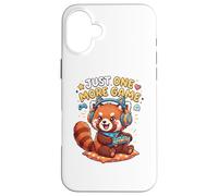 Custodia per iPhone 16 Plus Video Gaming Just one more Game Gaming Red Panda
