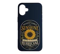 Custodia per iPhone 16 Plus Vintage Agosto Compleanno Girasole Donne