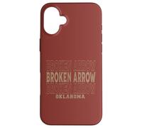Custodia per iPhone 16 Plus Vintage Freccia Rotta Oklahoma