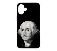 Custodia per iPhone 16 Plus Vintage Historical Portrait Americana Engraved Art