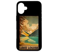 Custodia per iPhone 16 Plus Vintage Parco Poster di Lake Louise