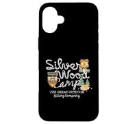 Custodia per iPhone 16 Plus Vintage Silver Wood Camp The Great Outdoor Escursioni