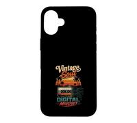 Custodia per iPhone 16 Plus Vintage Soul Digital Mindset Retrò Art