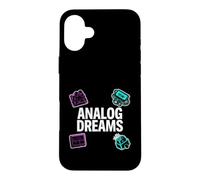 Custodia per iPhone 16 Plus Vintage Synth Audio Engineer Analog Dreams
