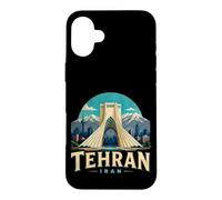 Custodia per iPhone 16 Plus Vintage Teheran Iran Viaggio Souvenir Landmark Gift