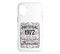 Custodia per iPhone 16 Plus Vintage USA Legend Born In 1972 The Original Birthday