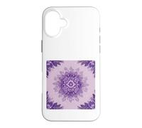 Custodia per iPhone 16 Plus Viola Lavanda Mandala Floreale