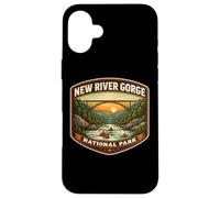 Custodia per iPhone 16 Plus Visitatore del New River Gorge National Park Souvenir West Virginia