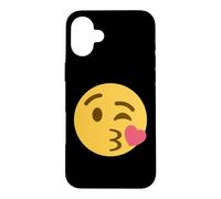 Custodia per iPhone 16 Plus Viso che soffia un bacio