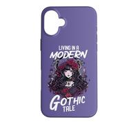 Custodia per iPhone 16 Plus Vivere in un racconto gotico moderno citazione Gothic Anime Girl