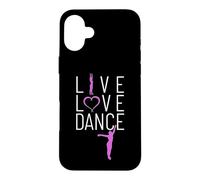 Custodia per iPhone 16 Plus Vivi ama balla devi ballare la vita mia passione è la danza.