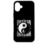 Custodia per iPhone 16 Plus Vivi vicino al sole Amore vicino alla luna