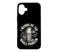 Custodia per iPhone 16 Plus Voglio essere l'intero problema Trash Frog