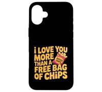 Custodia per iPhone 16 Plus Vorrei avere un sacchetto gratuito di chip meme divertente amore di San Valentino