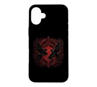 Custodia per iPhone 16 Plus Walhalla Corvo Corvi Odins Miti nordici vichinghi