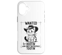 Custodia per iPhone 16 Plus Wanted for Rootin Most Definitely Tootin Cowboy Cat Farting