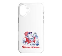 Custodia per iPhone 16 Plus We Run At Dawn Frog Divertente