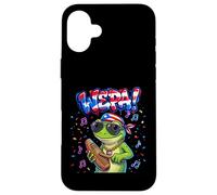 Custodia per iPhone 16 Plus Wepa Coqui Frog Puerto Rico Flag Güiro Music
