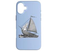 Custodia per iPhone 16 Plus Where the Wild Things Are Sailing on a Boat