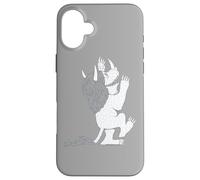 Custodia per iPhone 16 Plus Where the Wild Things Are Three Horned Monster