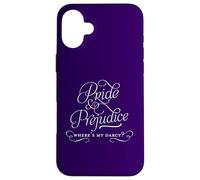 Custodia per iPhone 16 Plus "Where's My Darcy?" Jane Austen - Pride and Prejudice