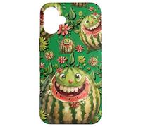 Custodia per iPhone 16 Plus Whimsical Summer Decor For Women And Girls Green Watermelon