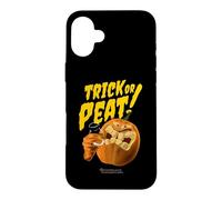 Custodia per iPhone 16 Plus Whisky scritta Halloween Trick or Peat Zucca
