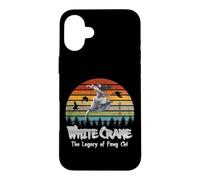 Custodia per iPhone 16 Plus White Crane/L'eredità di Fang Chi/Manga Style Design