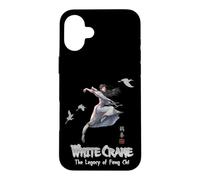 Custodia per iPhone 16 Plus White Crane/L'eredità di Fang Chi/Manga Style Design