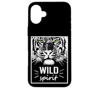 Custodia per iPhone 16 Plus Wild Spirit Tiger Quotes Summer Illustration Graphic Design
