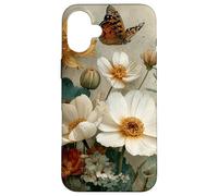 Custodia per iPhone 16 Plus Wildflower Butterfly Floral Botanical Nature Flower Vintage