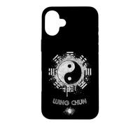 Custodia per iPhone 16 Plus Wing Chun Kung Fu, Yin Yang, stampa sul retro