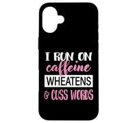 Custodia per iPhone 16 Plus Womens Caffiene & Words Wheaten Terrier Dog Lover