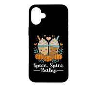 Custodia per iPhone 16 Plus Womens Girls Spice Baby Kawaii PSL Pumpkin Spice Latte Lover