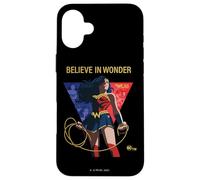 Custodia per iPhone 16 Plus Wonder Woman 80th Believe in Many Faces of Wonder