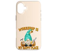 Custodia per iPhone 16 Plus Woodworker Funny Saying Woodworking Gnome For Carpenters
