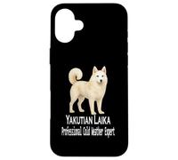 Custodia per iPhone 16 Plus Yakutian Laika Dog Professional Pet, esperto in condizioni climatiche fredde