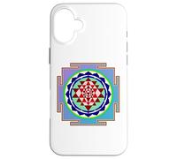 Custodia per iPhone 16 Plus Yantra Meditazione Design Simbolo Tradizione Indù