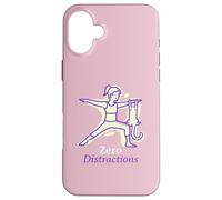 Custodia per iPhone 16 Plus Yoga Pose Cat Lover Illustration | Zero Distractions