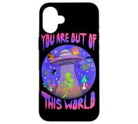 Custodia per iPhone 16 Plus You Are Cosmic Alien UFO Graphic Design