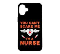 Custodia per iPhone 16 Plus You Can't Scare Me I'm A Nurse Funny Halloween Costume